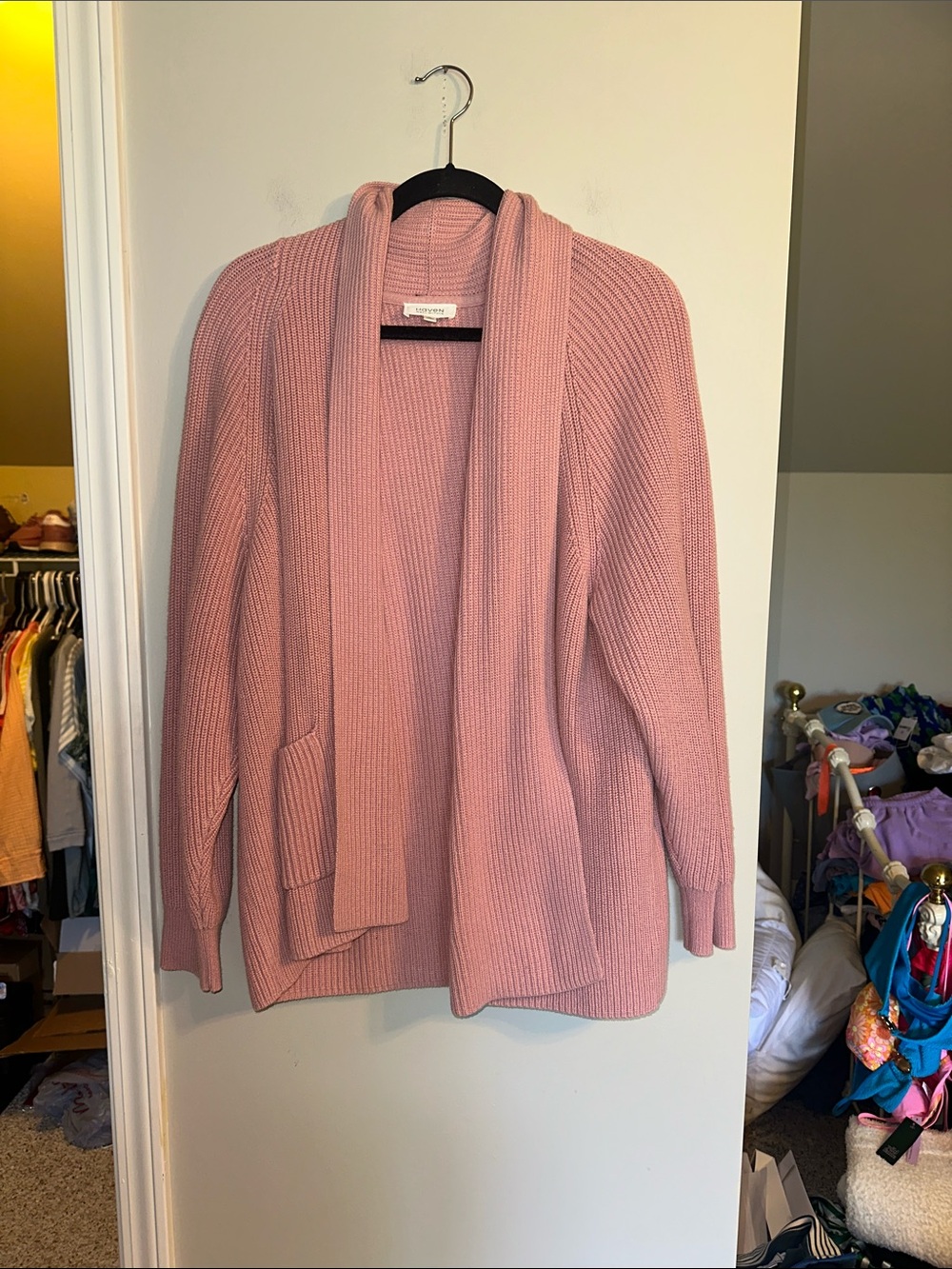 Haven Well Within by Talbots size XL pink knit cardigan